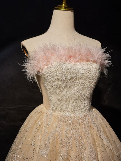 Cute Ball Gown Starpless Tulle Sequin Short Prom Dress,Homecoming Dress,Birthday Dress GG3226