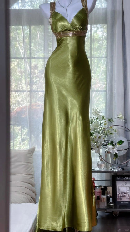 Sexy Mermaid Sweetheart Satin Backless Satin Long Prom Dress,Evening Dress GG5180