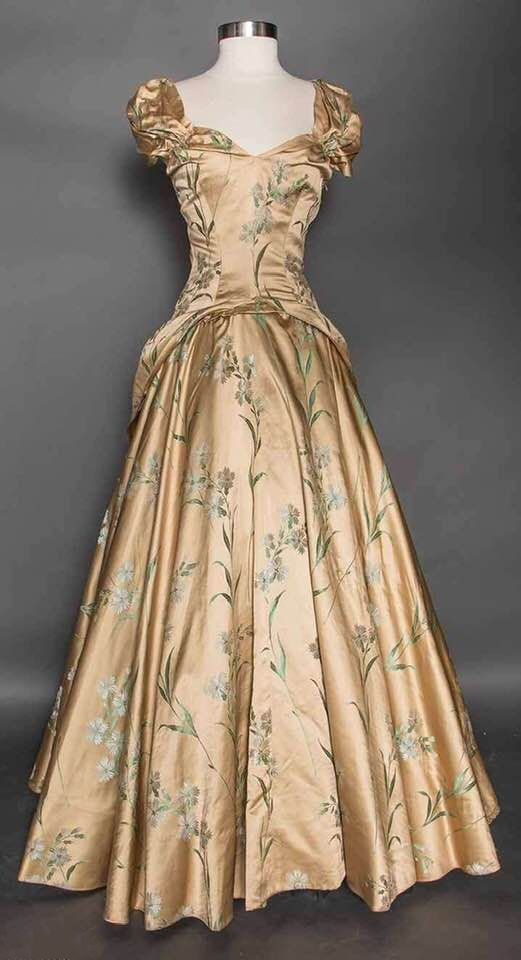 Vintage Satin A Line Long Birthday Prom Gown Evening Dress SP799