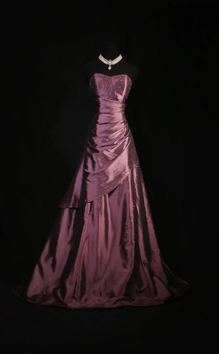 Retro Sweetheart Neck Fuchsia Satin Beaded Mermaid Long Birthday Dress Formal Evening Dress SP1728