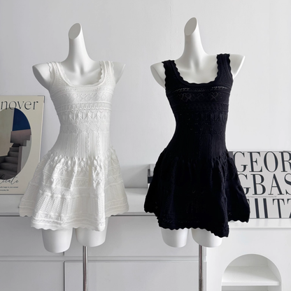 Classic Black A Line Short Birthday Dress Holiday Dress S221