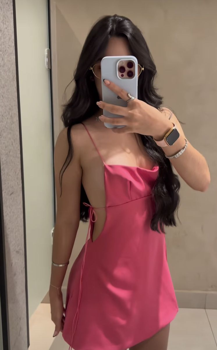 Sexy Spaghetti Straps Pink Short Cocktail Dress Formal Homecoming Dress Birthday Dress Y9723