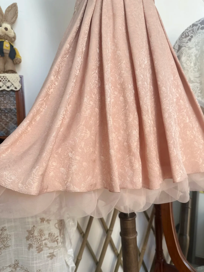 Pretty Spaghetti Straps Pink Satin Print Floral A Line Short Homecoming Dress Birthday Dress D530