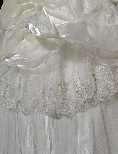 Elegant Strapless Organza Pleated Beaded Ball Gown Sweet 15 Dress Quinceanera Dress