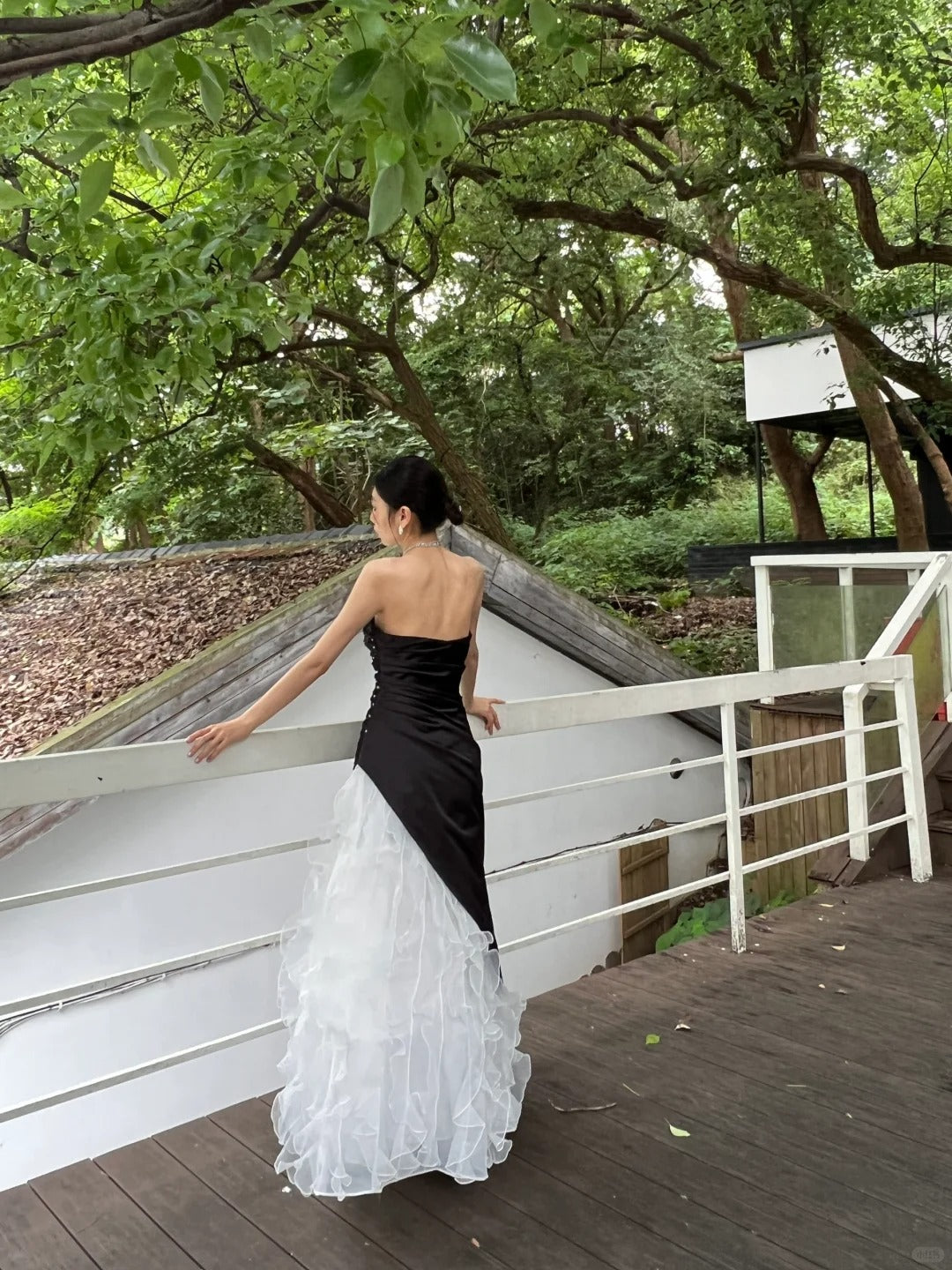 Sexy Strapless Pearl Tulle Ruffle Pleated Prom Dress Birthday Party Dress Evening Dress  D2114
