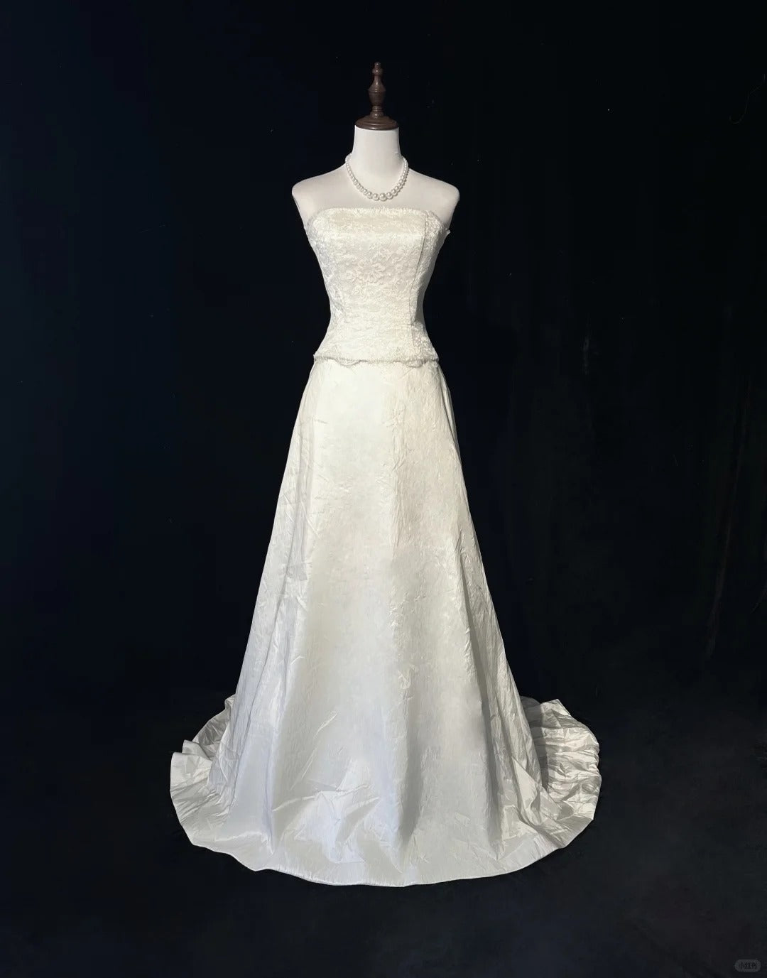 Elegant A Line Strapless Lace Floor Length Prom Dress Wedding Dress Evening Dress Party Dress   D2124