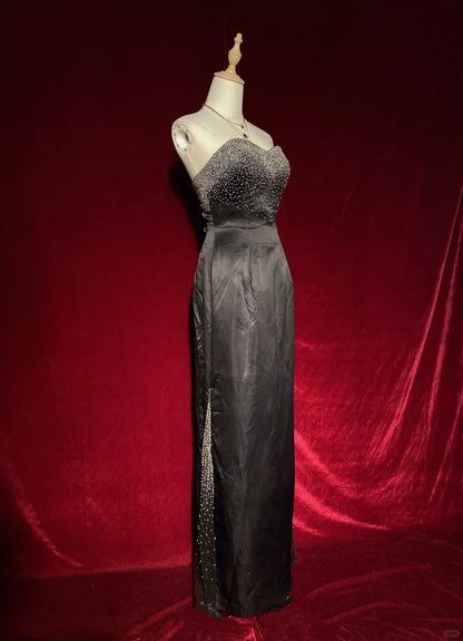 Elegant Long Prom Dress Sweetheart Beaded Evening Dress Gala Dress Business Dinner Dress D2295