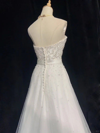 Charming Prom Dress Sweetheart Beading Prom Gown Evening Dress Business Dinner Dress Gala Dress Wedding Dress D2344