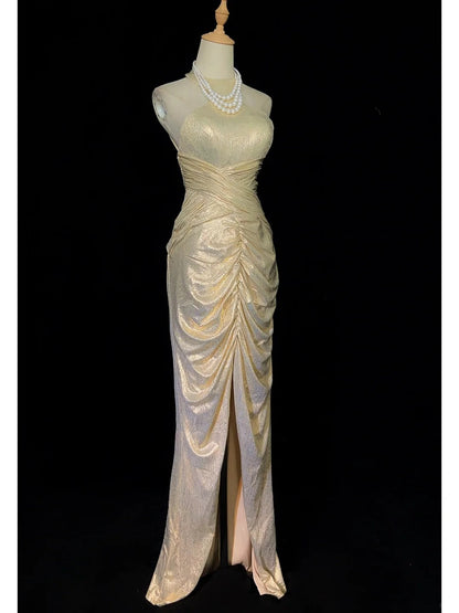 Charming Prom Dress Halter Pleated Prom Gown Gala Dress Party Dress Evening Dress  D2357