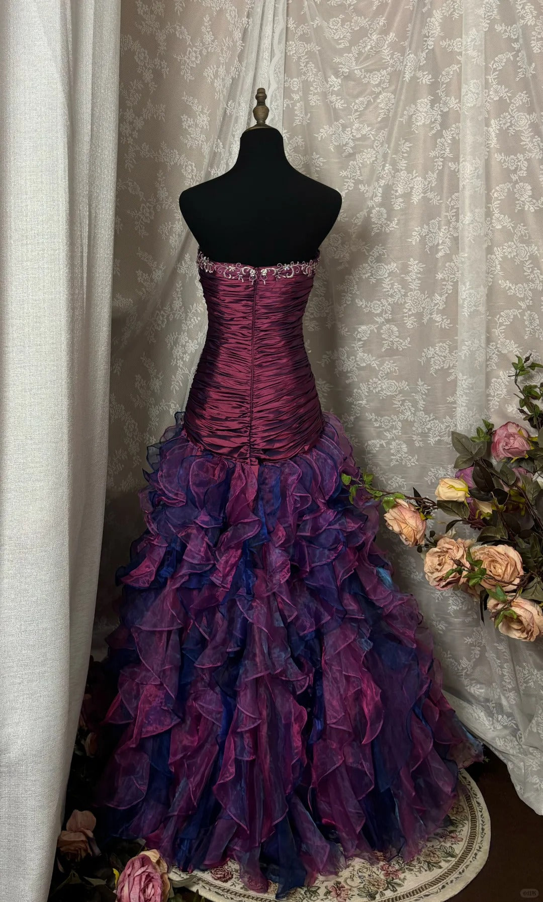 Sexy Prom Dress Strapless Ruffle Mermaid Prom Gown Evening Dress Gala Dress Party Dress    D2366