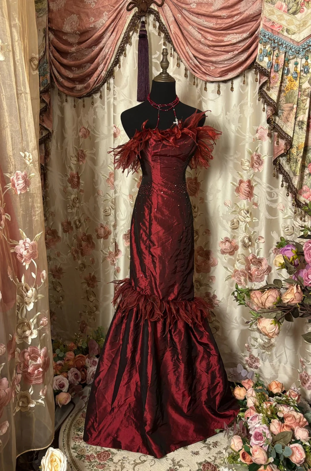 Pretty Prom Dress Strapless Long Prom Dress Evening Gala Dress Business Dinner Dress     D2374