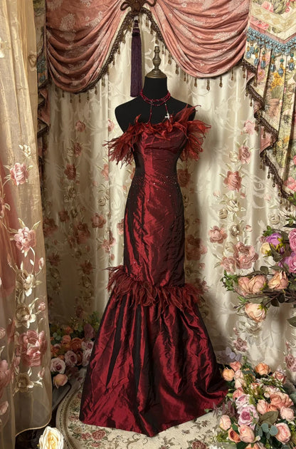 Pretty Prom Dress Strapless Long Prom Dress Evening Gala Dress Business Dinner Dress     D2374
