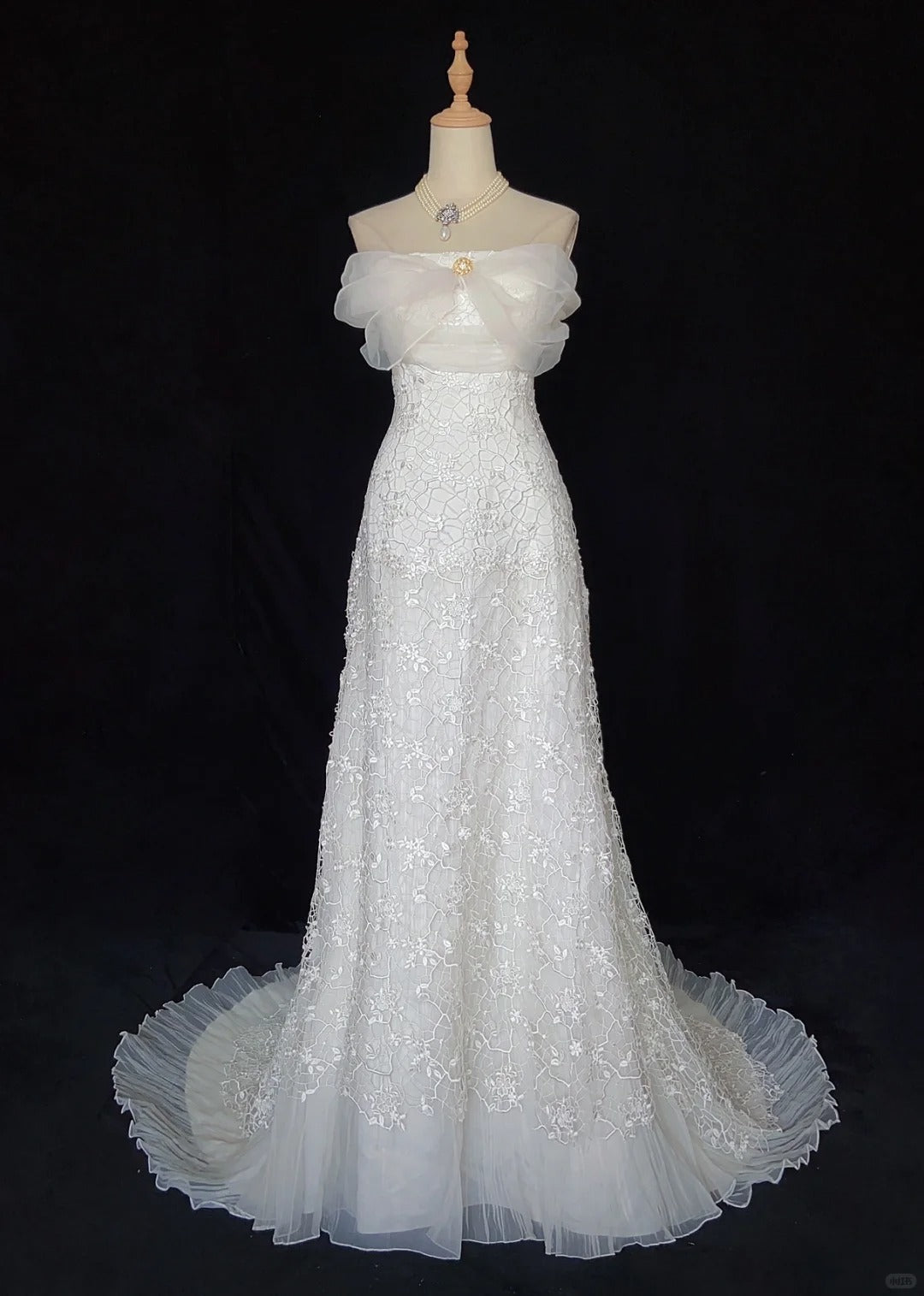 Charming Wedding Dress Strapless Tulle Prom Gown Evening Dress Gala Dress Prom Dress  D2422