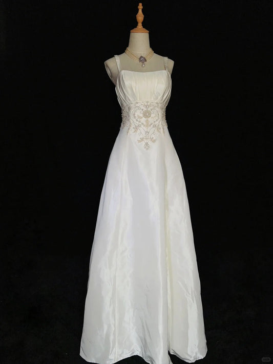 Elegant Prom Dress A Line Spaghetti Straps Pleated Evening Dress Gala Dress Business Dinner Dress  D2442
