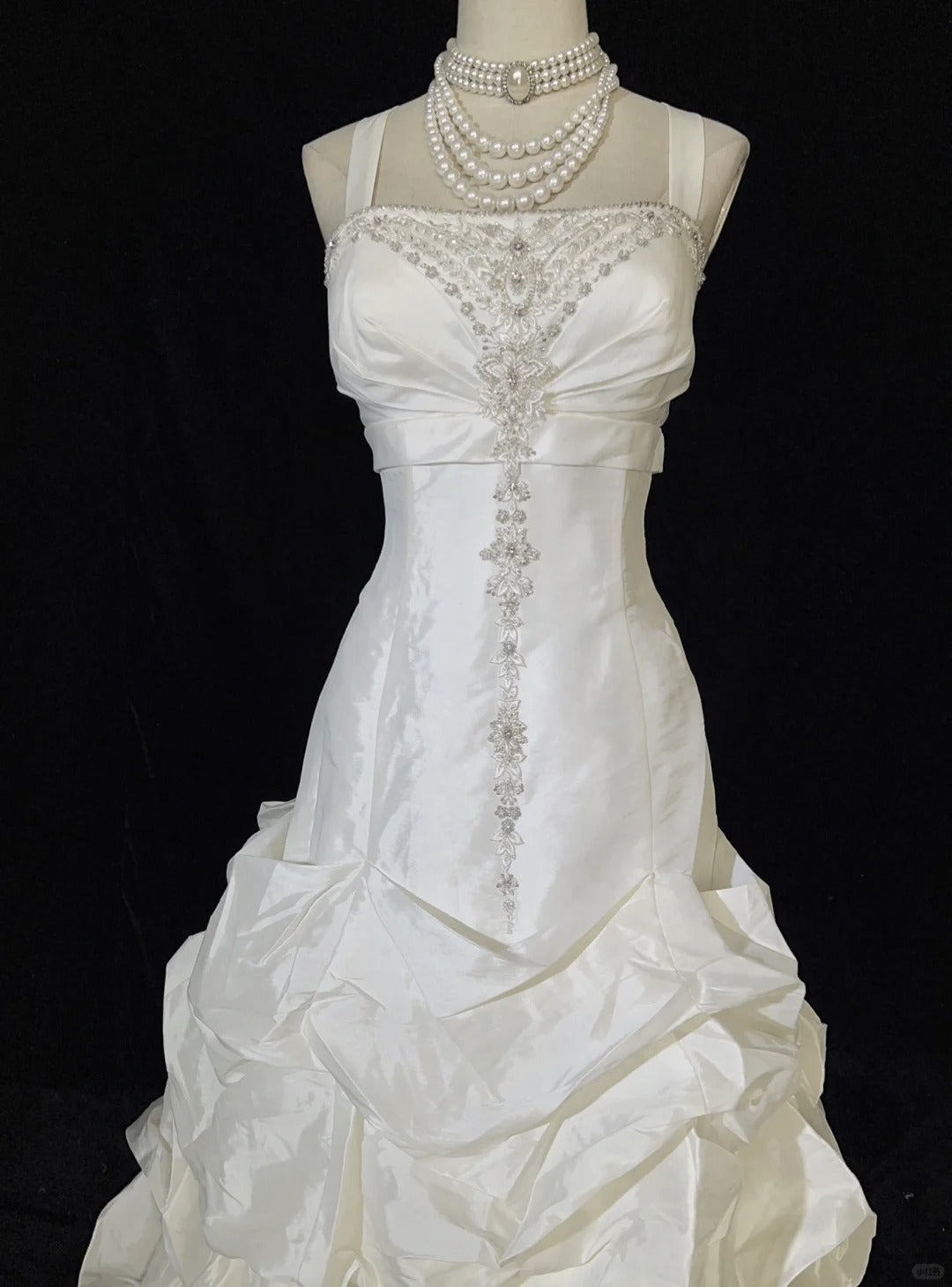 Stunning Wedding Dress Square Neck Pleated Prom Dress Evening Dress Gala Dress Birthday Dress  D2443