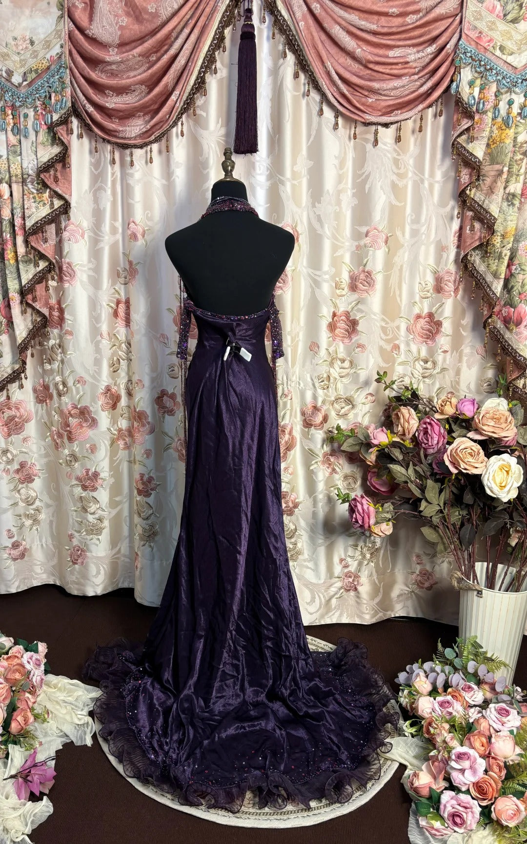 Charming Prom Dress Halter Pleated Ruffle Long Prom Gown Evening Dress Gala Dress  D2493