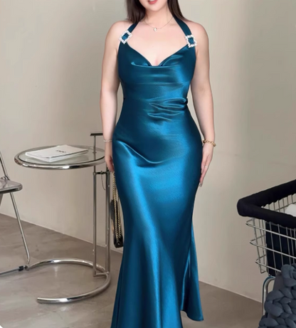 Elegant Prom Dress Halter Prom Gown Evening Dress Party Dress Gala Dress  D2499