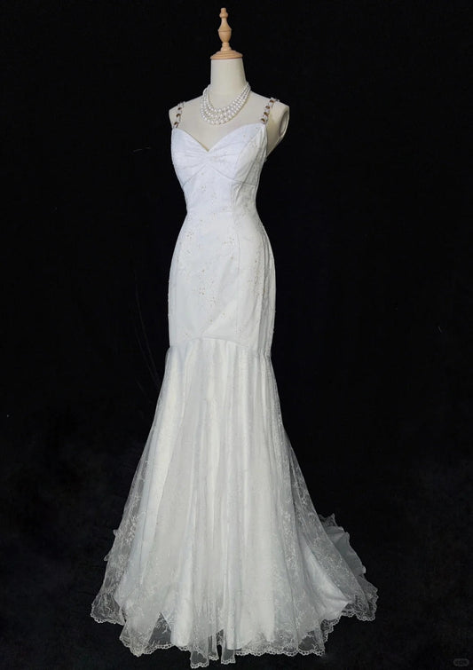 Charming Prom Dress Spaghetti Straps Mermaid Prom Gown Evening Dress Gala Dress Business Dinner Dress     D2510