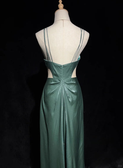 Sexy Prom Dress Spaghetti Straps Backless Prom Gown Evening Gala Dress   D2523