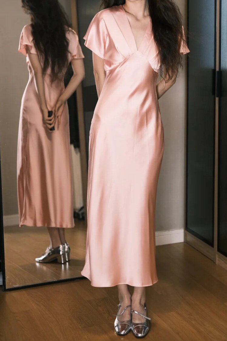 Sweet Prom Dress A Line V-neck Prom Dress Evening Dress Gala Dress   D2559