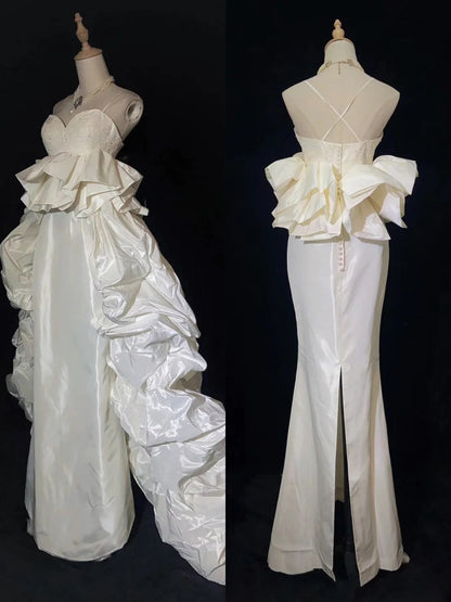 Pretty Prom Dress Sweetheart Pleated Prom Gown Evening Dress Gala Dress Wedding Dress   D2562
