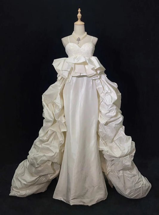 Pretty Prom Dress Sweetheart Pleated Prom Gown Evening Dress Gala Dress Wedding Dress   D2562