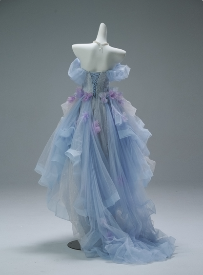 Pretty Prom Dress Off Shoulder Pleated Prom Gown Homecoming Dress Birthday Party Dress   D2625