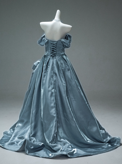 Elegant Prom Dress Off Shoulder Pleated Prom Gown Evening Dresses Masquerade Ball Gala Dress    D2652
