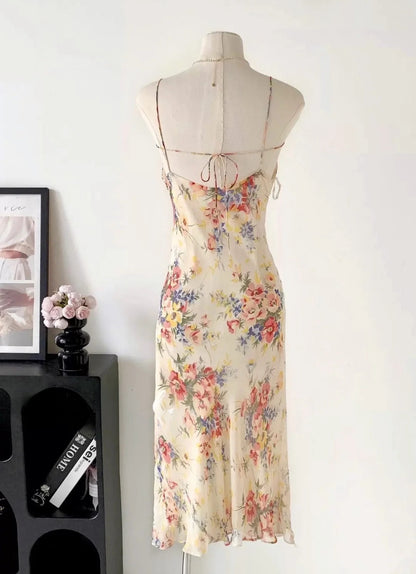 Pretty Prom Dress Spaghetti Straps Print Prom Gown Date Dress Party Dresses  D2687