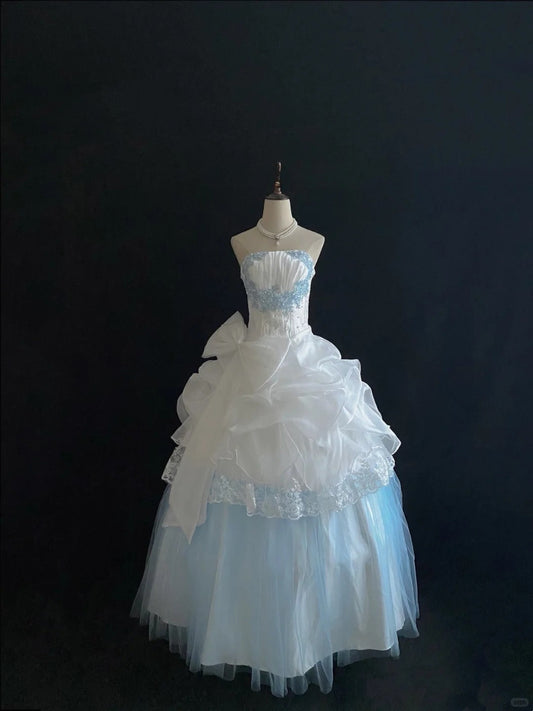 Stunning Ball Gown Strapless Pleated Evening Dress 16th Dress Prom Dress D2713
