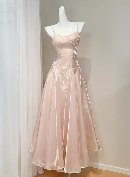Shiny Prom Dress A Line Spaghetti Straps Gala Dress Evening Dress Birthday Party Dress    D2732