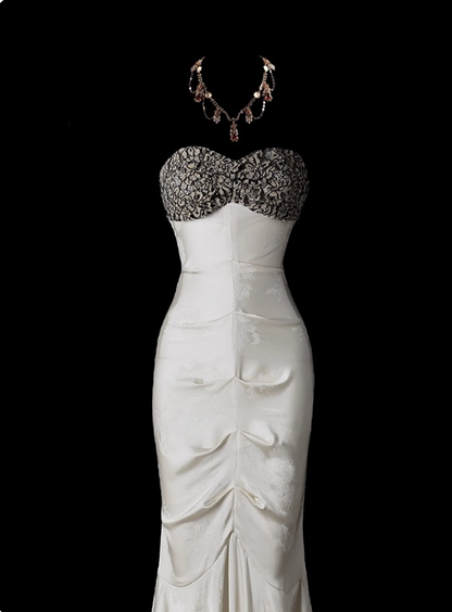 Gorgeous Prom Dress Sweetheart Pleated Mermaid Party Dress Evening Dress Gala Dress   D2797