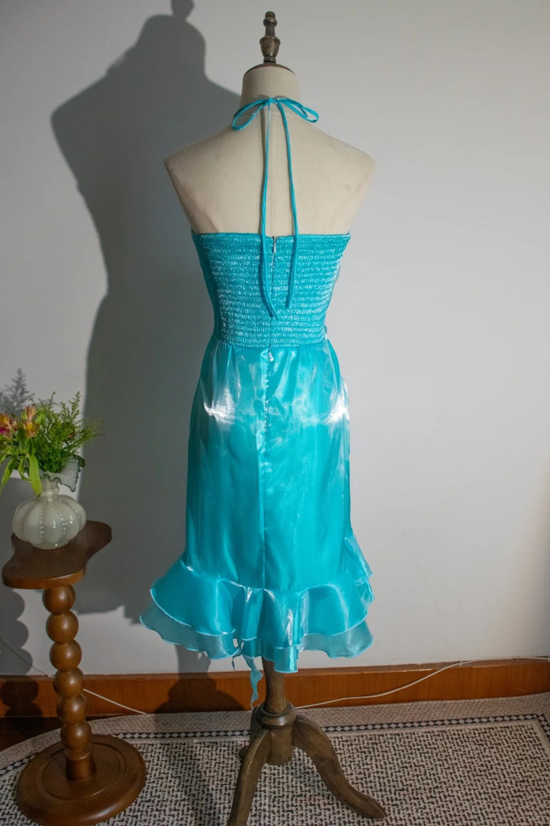 Stunning Prom Dress Halter Ruffle Evening Dress Gala Dress Birthday Party Dress   D2801