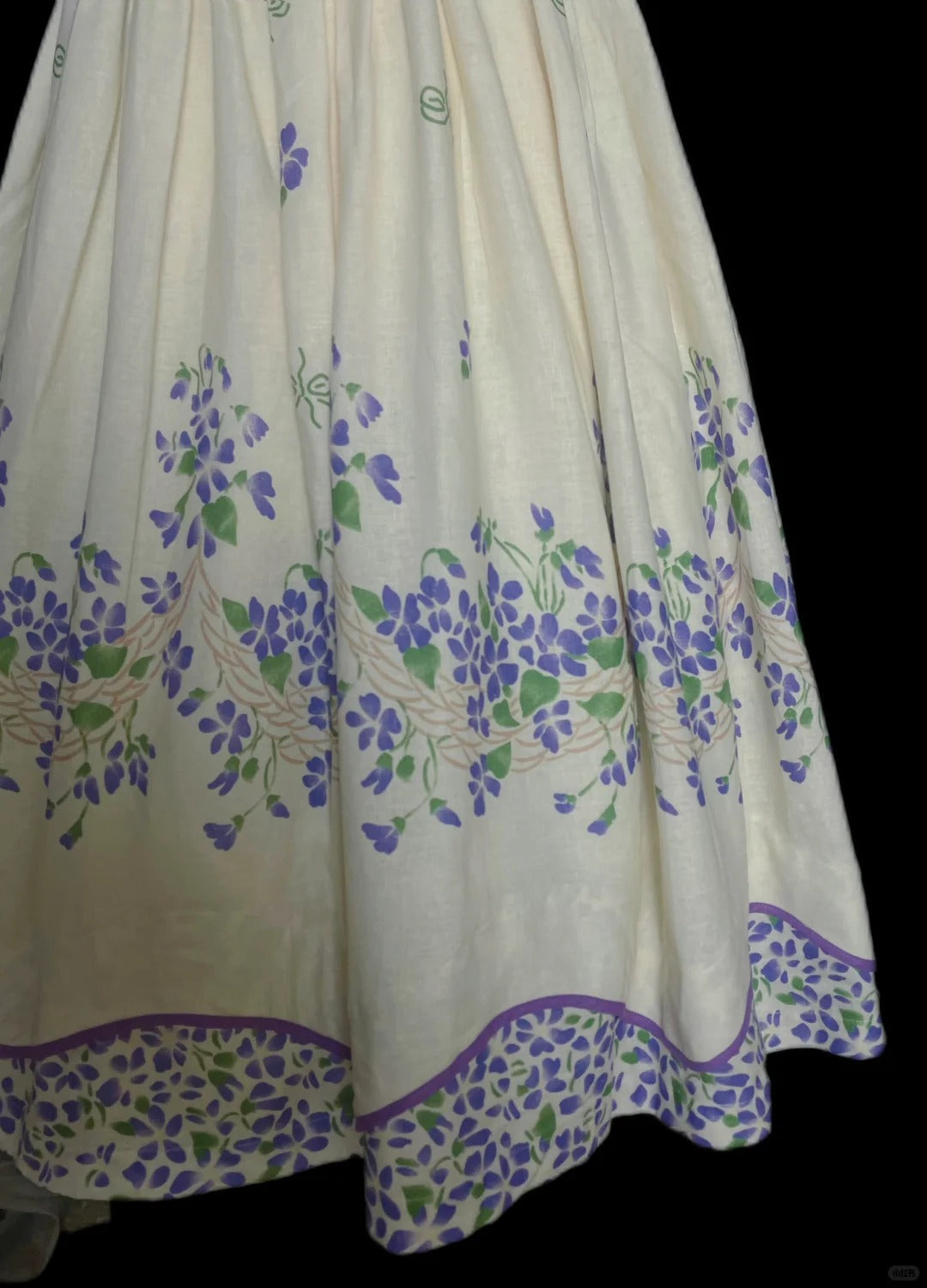 Cute Summer Dress Crew Neck Pleated Print Daily Dress Women Teenage Girl Dress    D2866