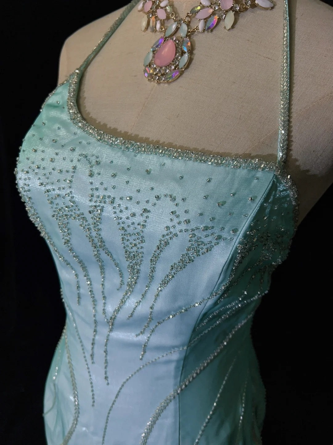 Charming Prom Dress Halter Beading Mermaid Gala Dress Evening Dress    D2901