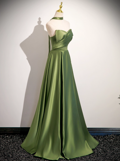 Elegant Prom Dress A Line Sweetheart Pleated Evening Dress Gala Dress     D2963