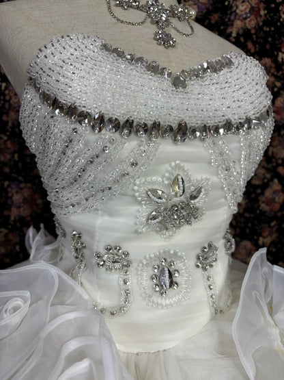 Stunning Ball Gown Sweetheart Beading Ruffle Birthday Dresses Evening Dress Quinceanera Dress Prom Dress     D3011