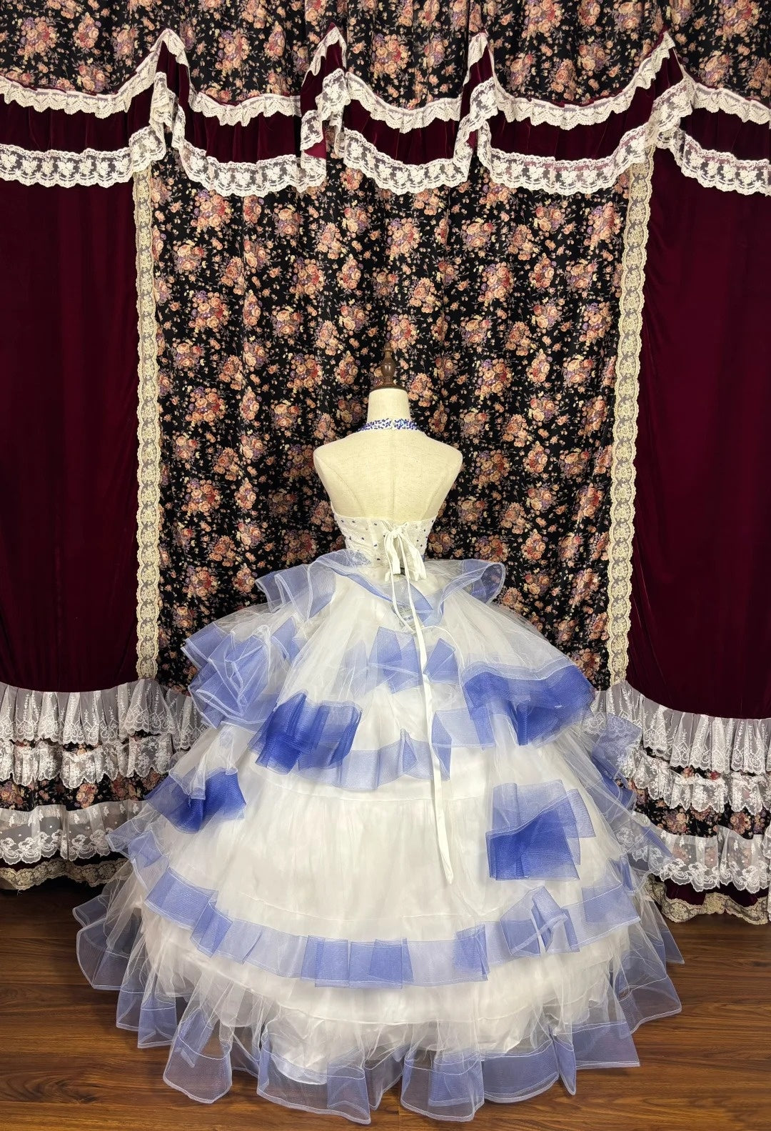 Pretty Prom Dress Halter Pleated Tulle Evening Dress Birthday Party Dress Ball Gown    D3020