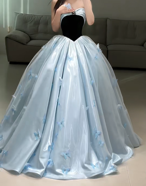 Stunning Prom Dress Sweetheart Pleated Ball Gown Evening Dress Sweet 16 Dress   D3028