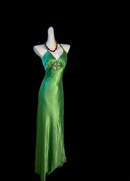 Charming Prom Dress Green V-neck Evening Dresses Gala Dress D3043