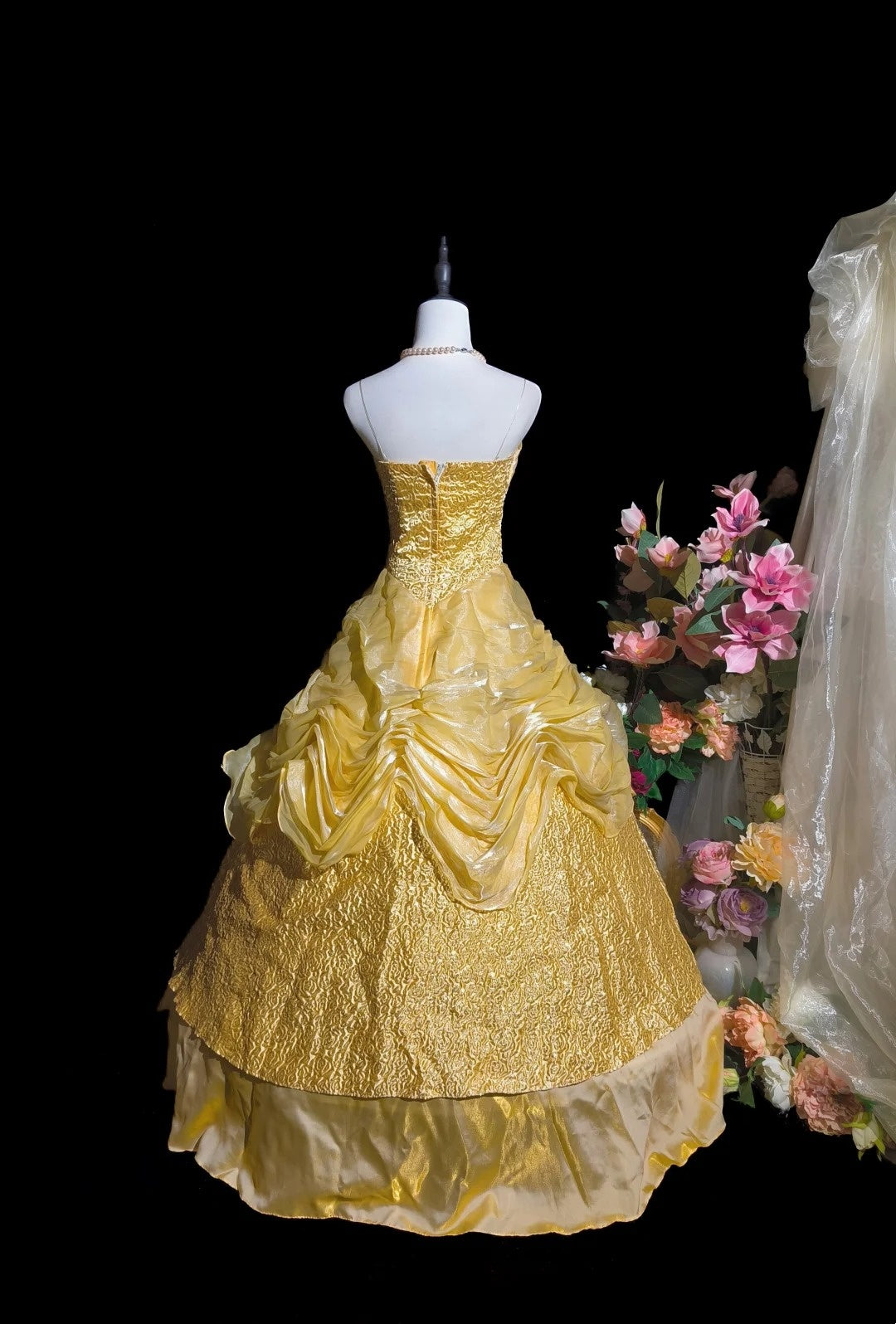 Sweet Prom Dress Spaghetti Straps Pleated Ball Gown Evening Dress Quinceanera Dress     D3103