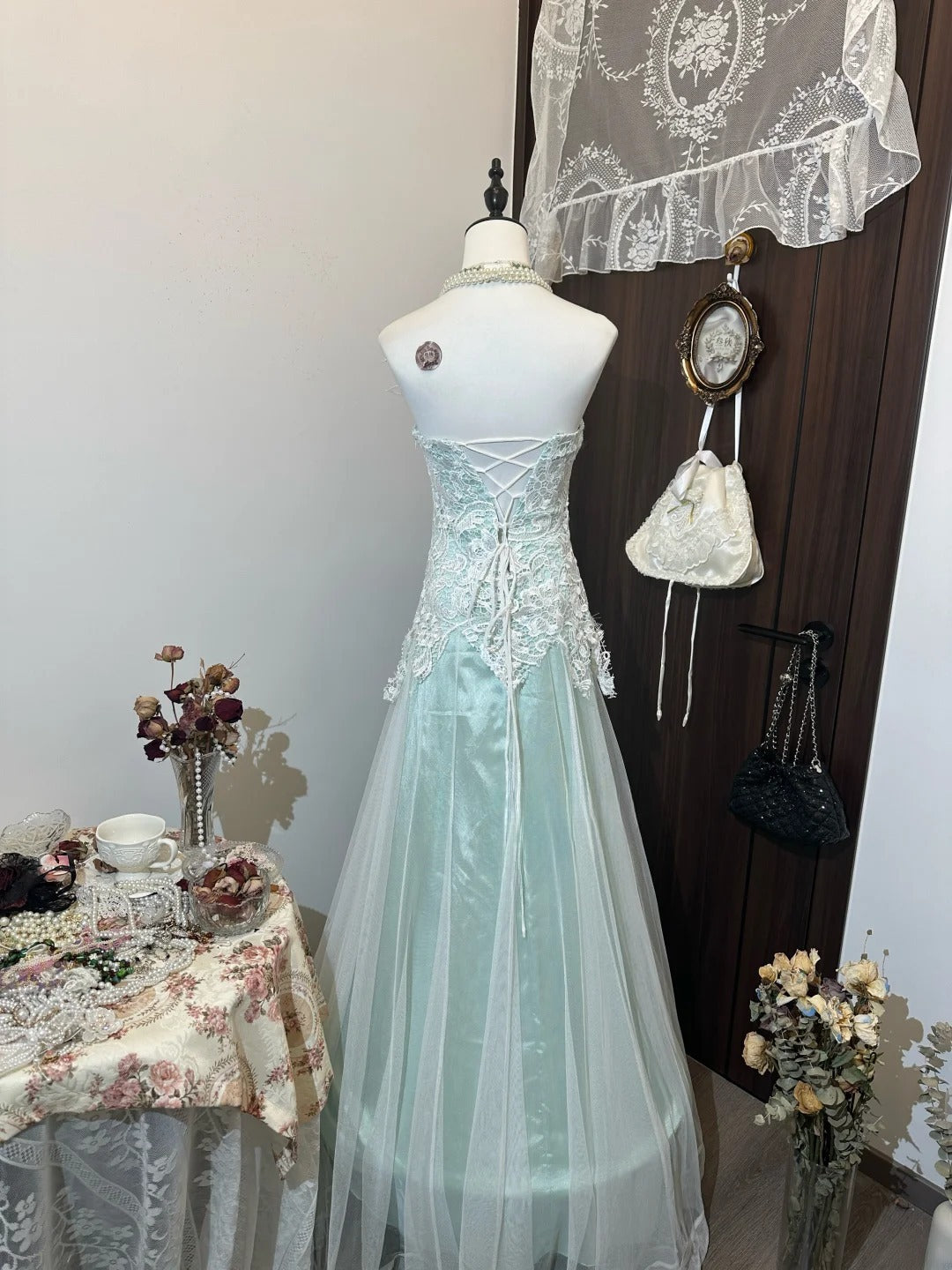 Pretty Prom Dress A Line Sweetheart Tulle Evening Dress Gala Dress   D3133