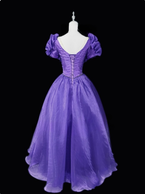 Pretty Prom Dress V-neck Pleated Evening Dress Ball Gown      D3154