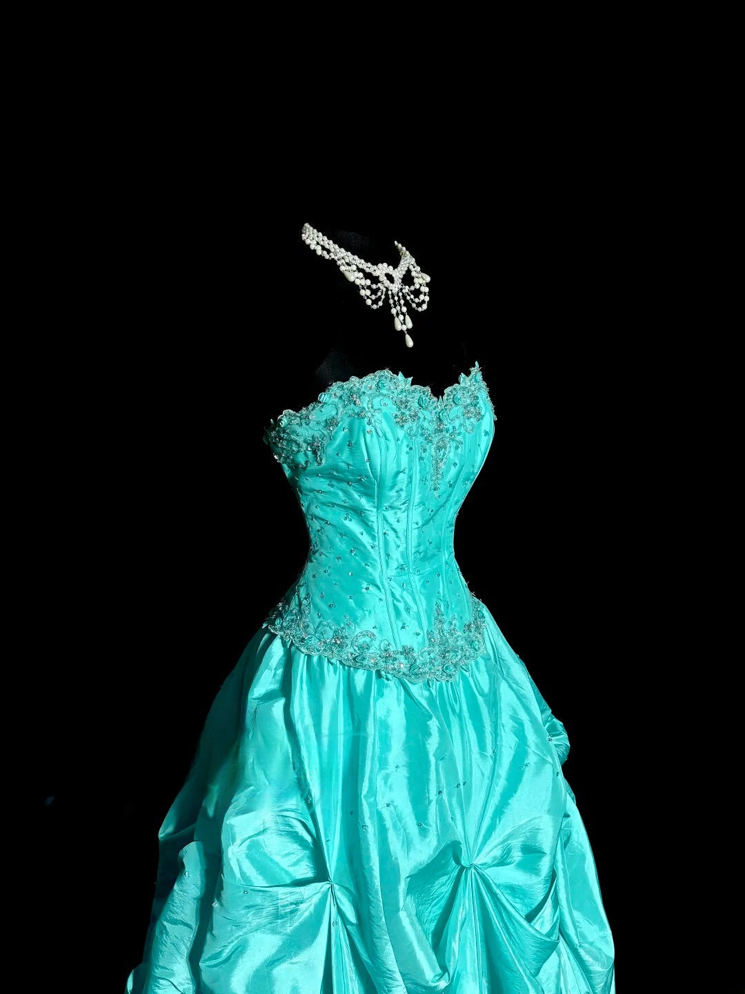 Pretty Prom Dress Sweetheart Pleated Ball Gown Evening Dress Quinceanera Dress  D3198