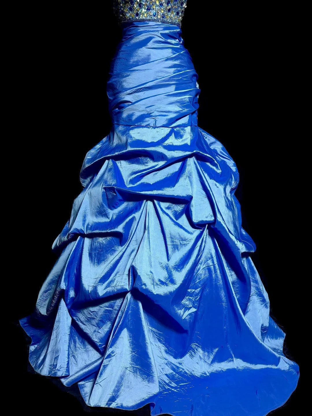 Charming Prom Dress Strapless Pleated Mermaid Evening Dress Gala Dress D3199