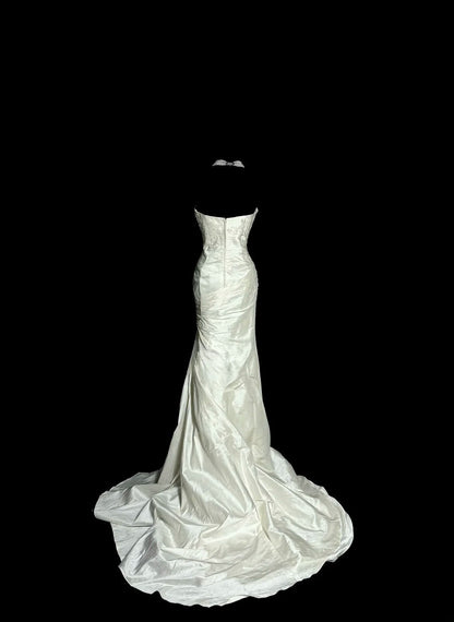 Elegant Wedding Dress Sweetheart Pleated Mermaid Wedding Dress  D3205