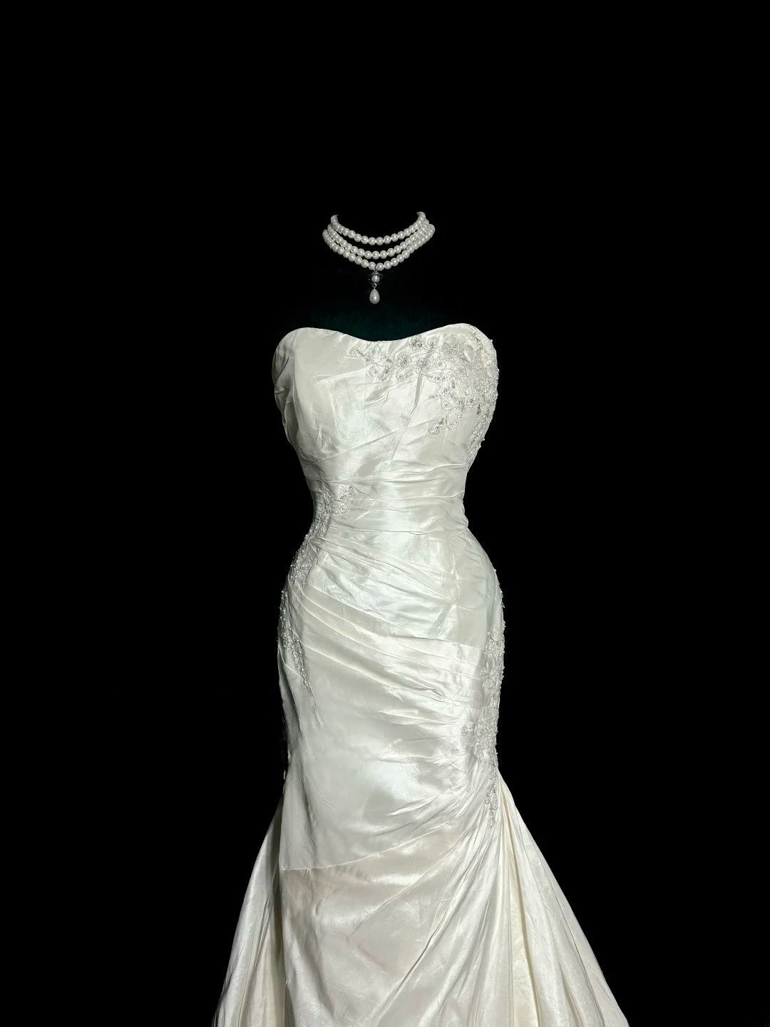 Elegant Wedding Dress Sweetheart Pleated Mermaid Wedding Dress  D3205