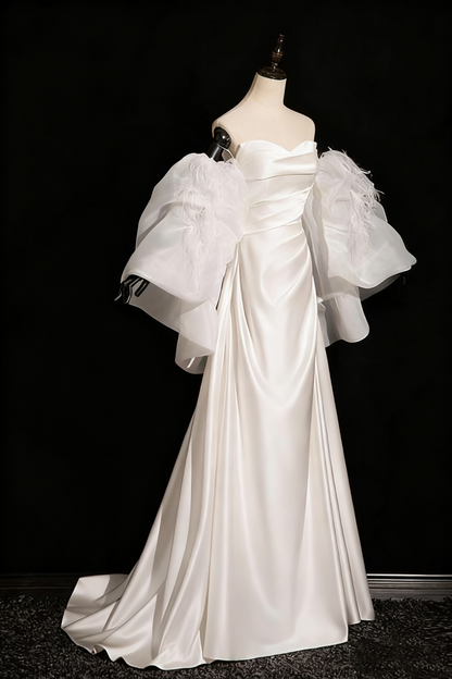 Beauty Wedding Dress A Line Sweetheart Pleated Wedding Dress  D3302