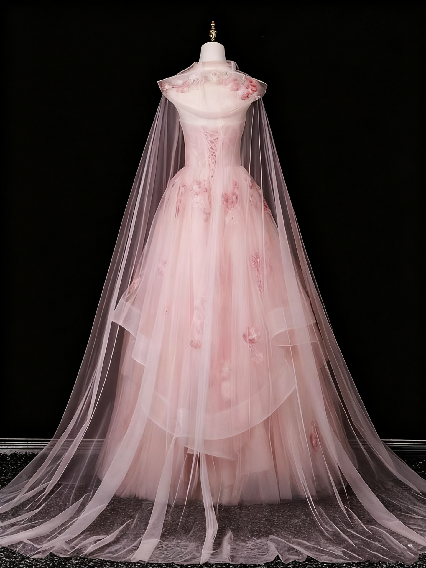 Shiny Prom Dress Sweetheart Tulle Floral Birthday Party Outfits Evening Ball Gown    D3313