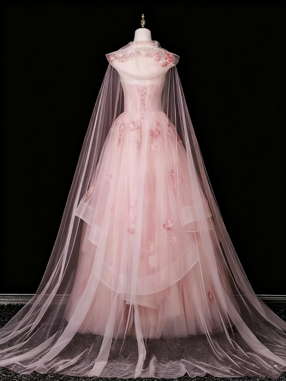 Shiny Prom Dress Sweetheart Tulle Floral Birthday Party Outfits Evening Ball Gown    D3313